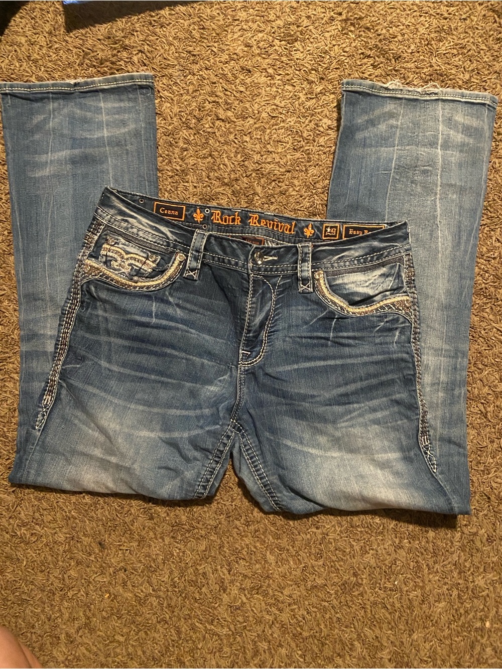 Rock Revival Women's Faded Blue Bootcut Jeans